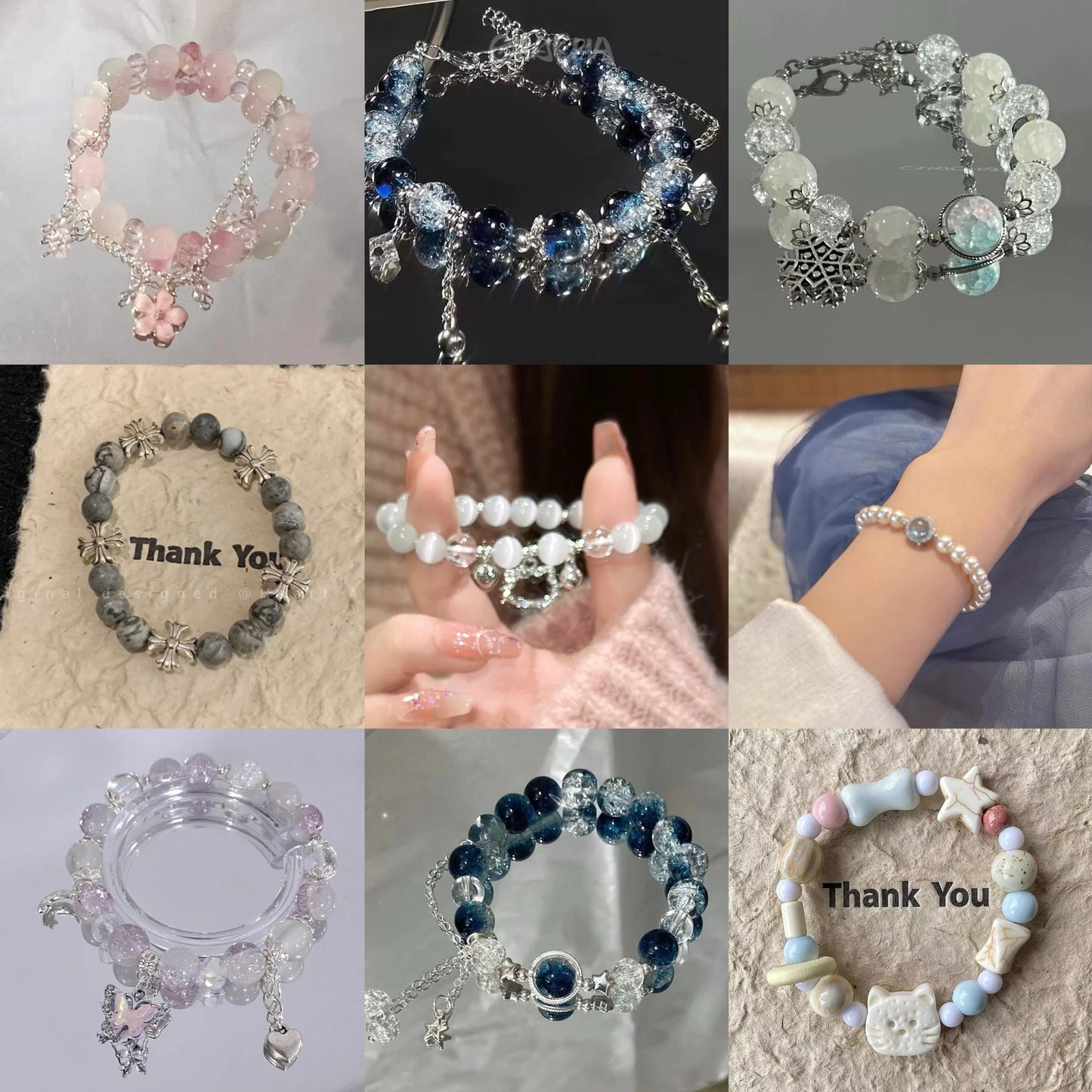 Women’s Elegant Artificial Gemstone Bracelets Fashionable Jewelry